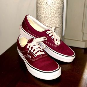 Vans Authentic Shoe Burgundy Maroon size 8.5